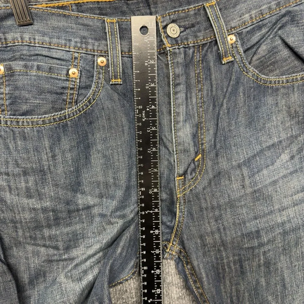 Levi's 527 Slim Bootcut Jeans Mens 32x30 Dark Wash Blue Denim 5-Pocket